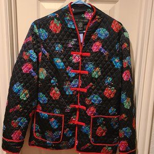 NWT Asian inspired quilted  jacket Size XL
